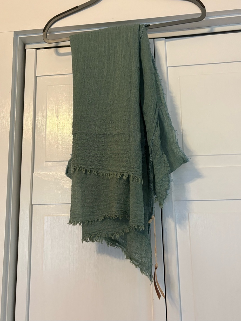 Fat Face Crinkle Scarf Green NWT
